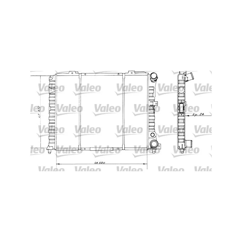 Radiateur, refroidissement du moteur VALEO 730514