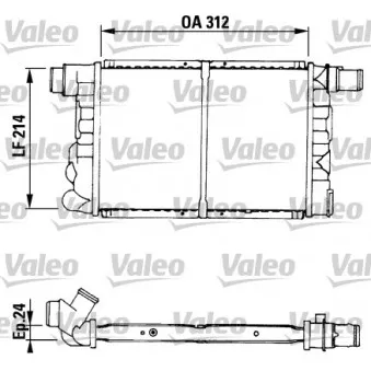 Radiateur, refroidissement du moteur VALEO 730519