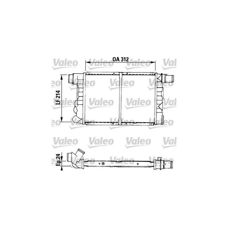Radiateur, refroidissement du moteur VALEO 730519