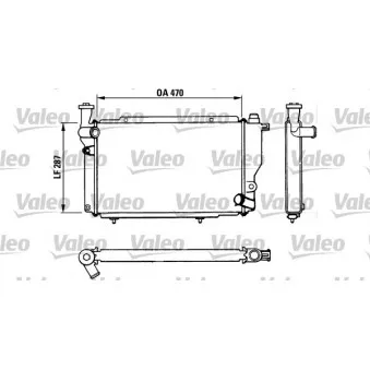 Radiateur, refroidissement du moteur VALEO 730534
