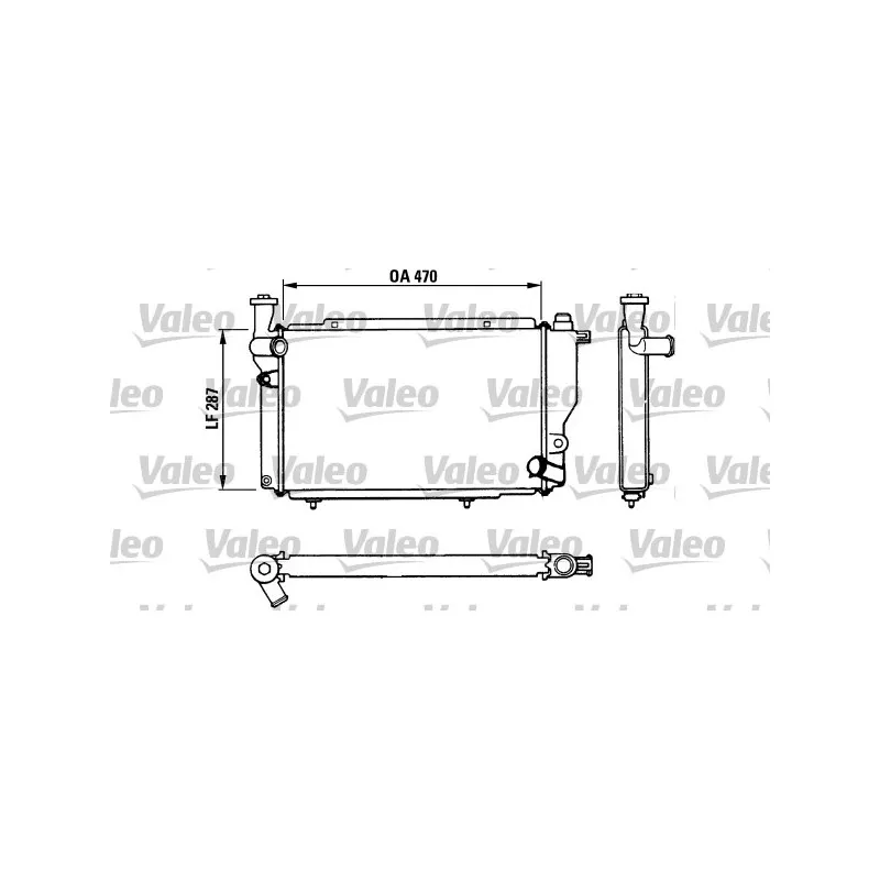 Radiateur, refroidissement du moteur VALEO 730534