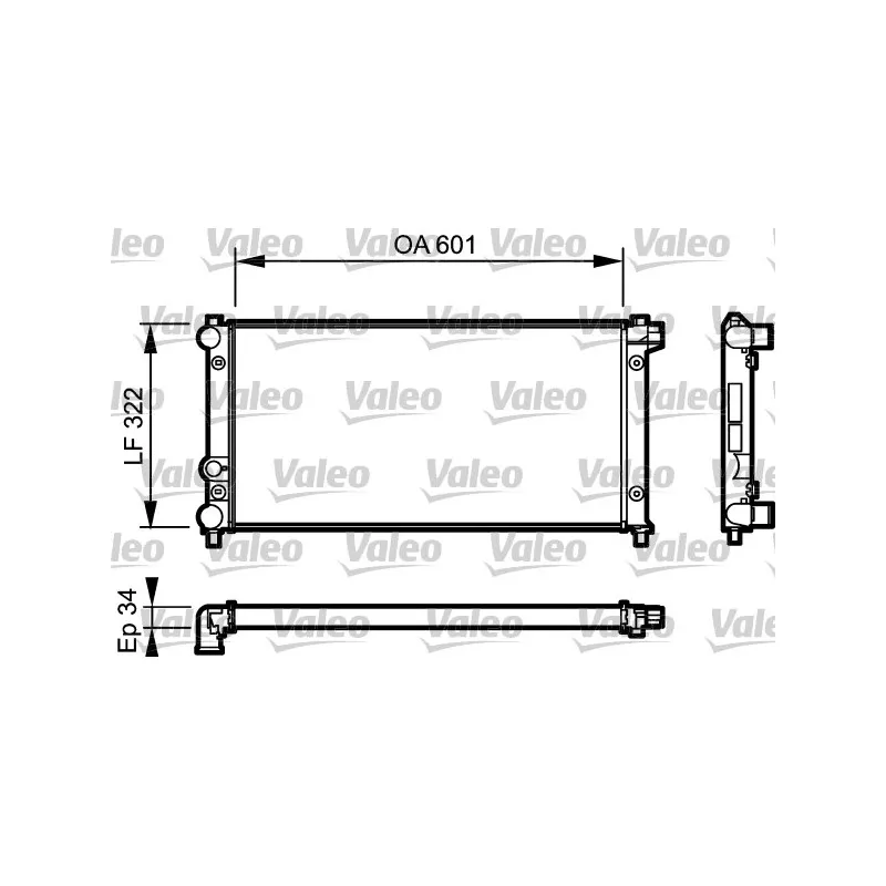 Radiateur, refroidissement du moteur VALEO 730542