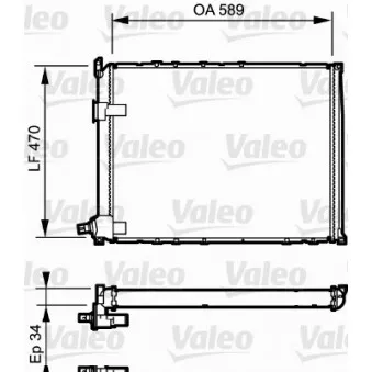Radiateur, refroidissement du moteur VALEO 730548