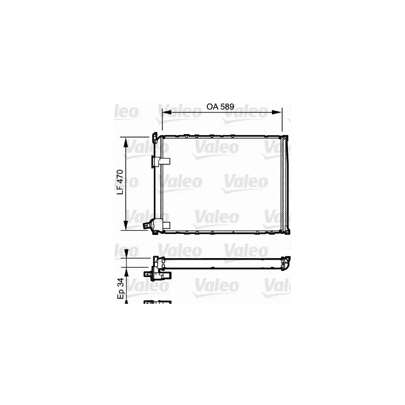 Radiateur, refroidissement du moteur VALEO 730548