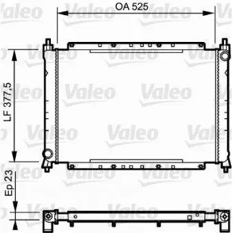 Radiateur, refroidissement du moteur VALEO 730565