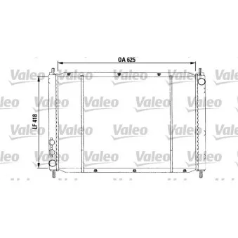 Radiateur, refroidissement du moteur VALEO 730591