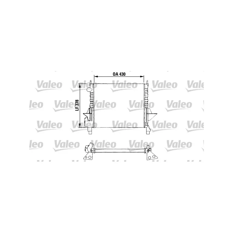 Radiateur, refroidissement du moteur VALEO 730633