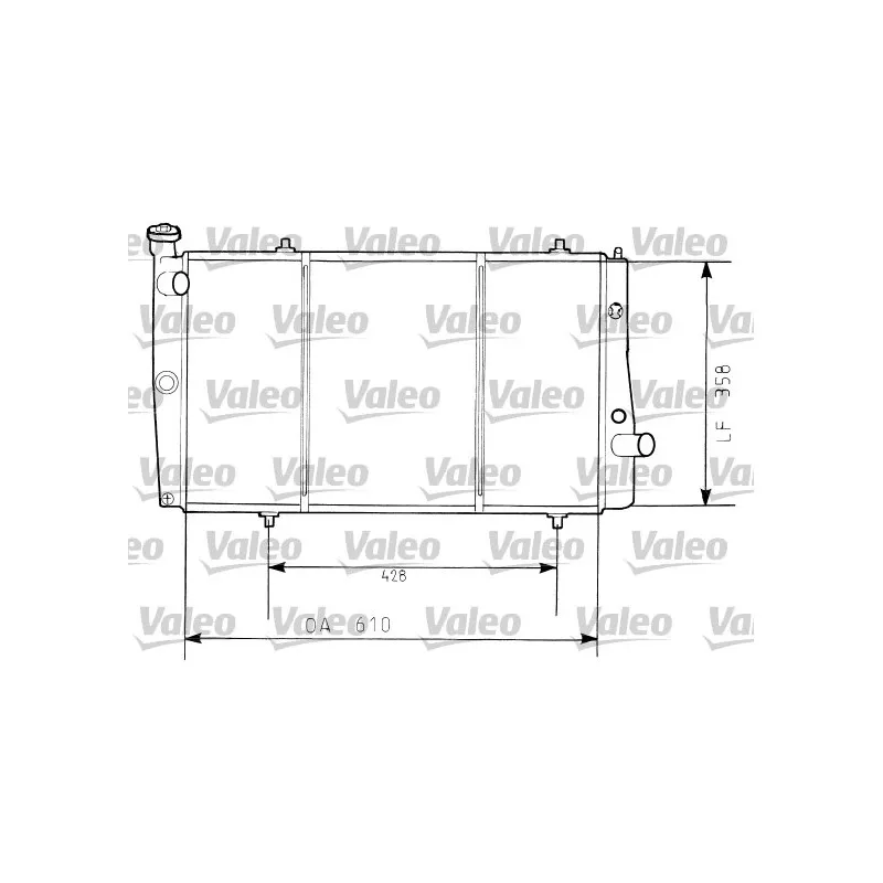Radiateur, refroidissement du moteur VALEO 730634