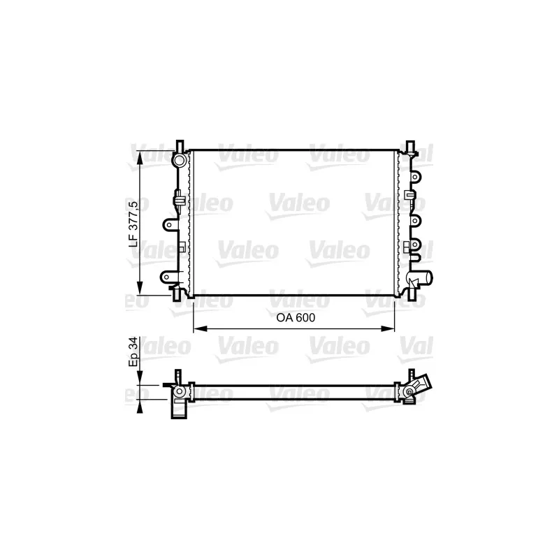 Radiateur, refroidissement du moteur VALEO 730856