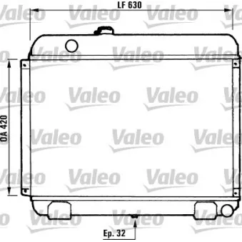 Radiateur, refroidissement du moteur VALEO 730881