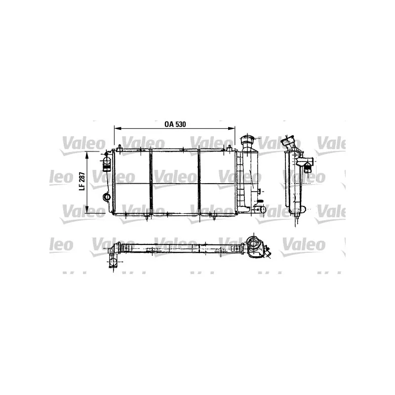 Radiateur, refroidissement du moteur VALEO 730896