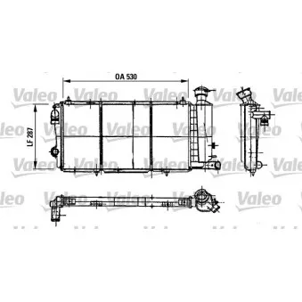 Radiateur, refroidissement du moteur VALEO 730897