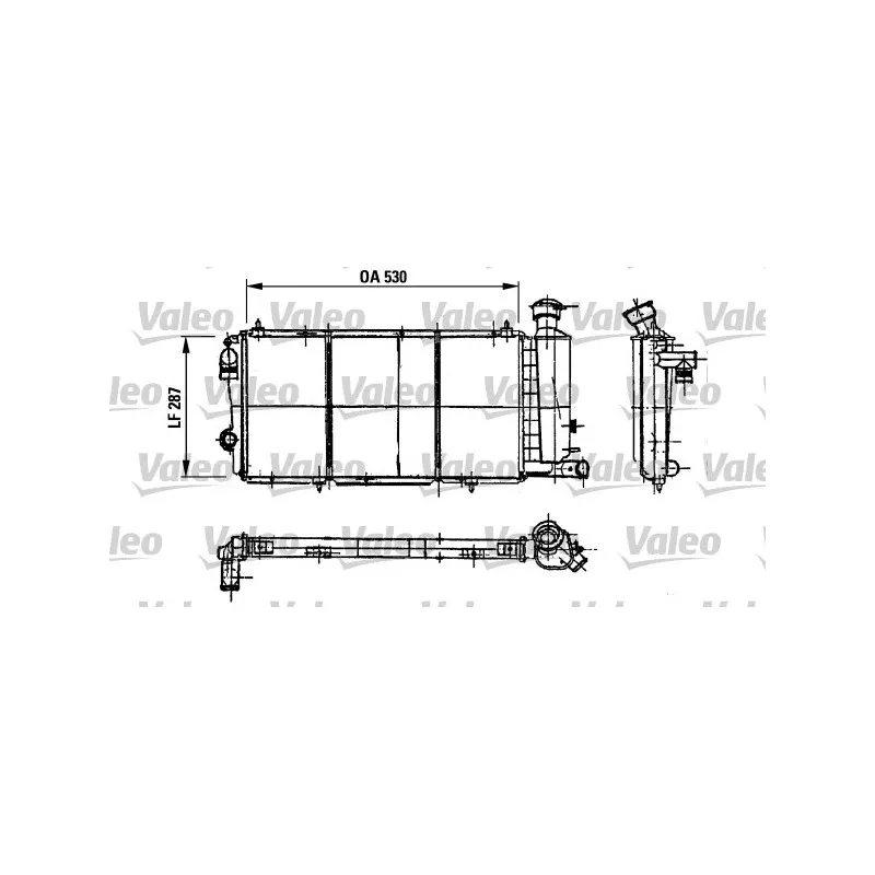 Radiateur, refroidissement du moteur VALEO 730897