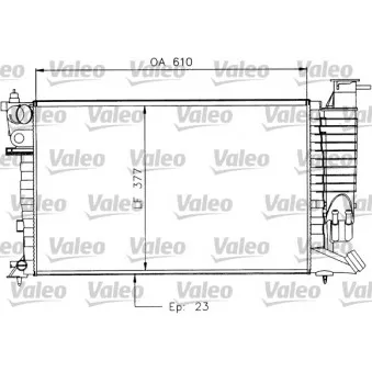Radiateur, refroidissement du moteur VALEO 730927