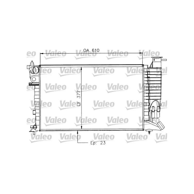 Radiateur, refroidissement du moteur VALEO 730927