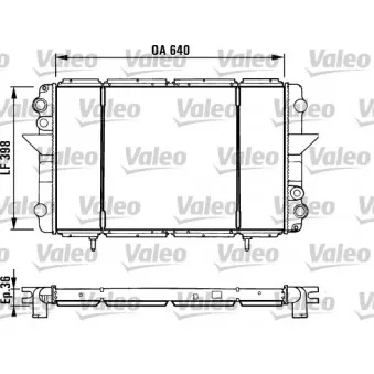 Radiateur, refroidissement du moteur VALEO 730940