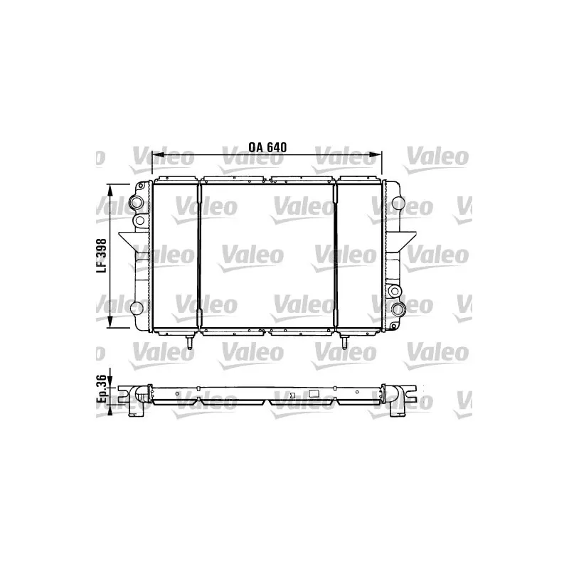 Radiateur, refroidissement du moteur VALEO 730940