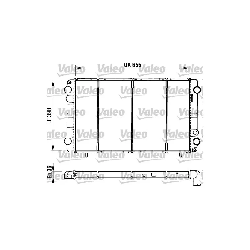 Radiateur, refroidissement du moteur VALEO 730944