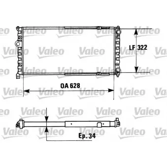 Radiateur, refroidissement du moteur VALEO 730945