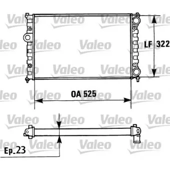 Radiateur, refroidissement du moteur VALEO 730948
