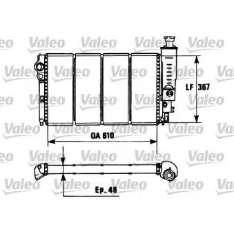 Radiateur, refroidissement du moteur VALEO 730953