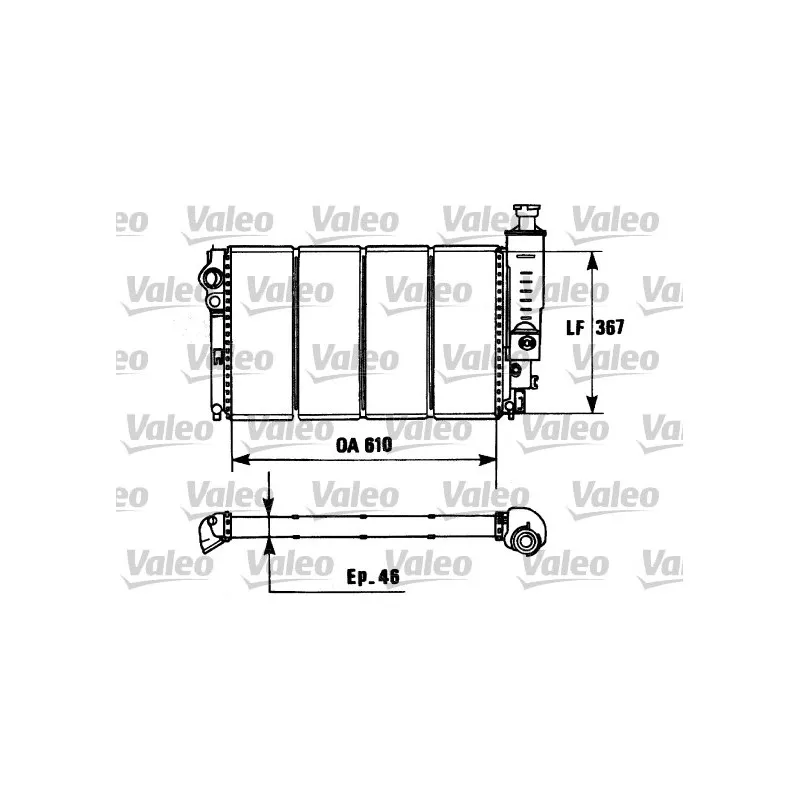 Radiateur, refroidissement du moteur VALEO 730953