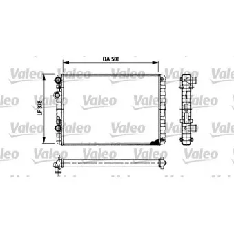 Radiateur, refroidissement du moteur VALEO 730954