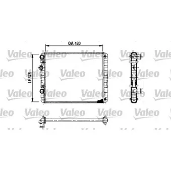 Radiateur, refroidissement du moteur VALEO 730956