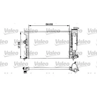 Radiateur, refroidissement du moteur VALEO 730957