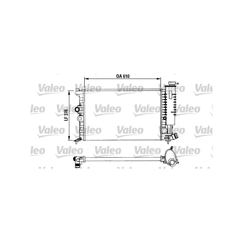 Radiateur, refroidissement du moteur VALEO 730957
