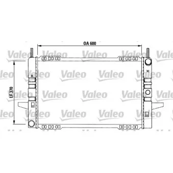 Radiateur, refroidissement du moteur VALEO 730968