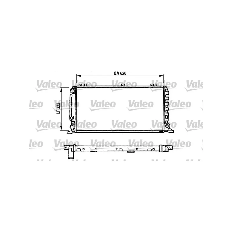 Radiateur, refroidissement du moteur VALEO 730972