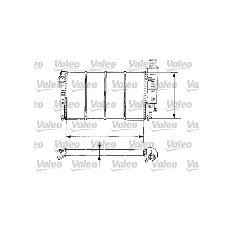 Radiateur, refroidissement du moteur VALEO 730974