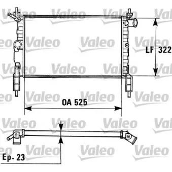 Radiateur, refroidissement du moteur VALEO 730975