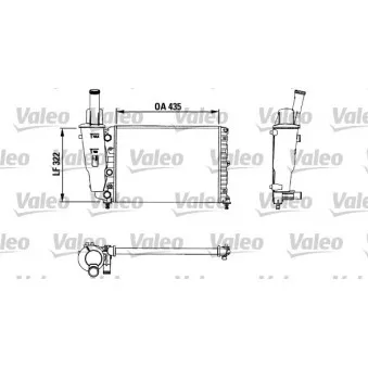 Radiateur, refroidissement du moteur VALEO 730976