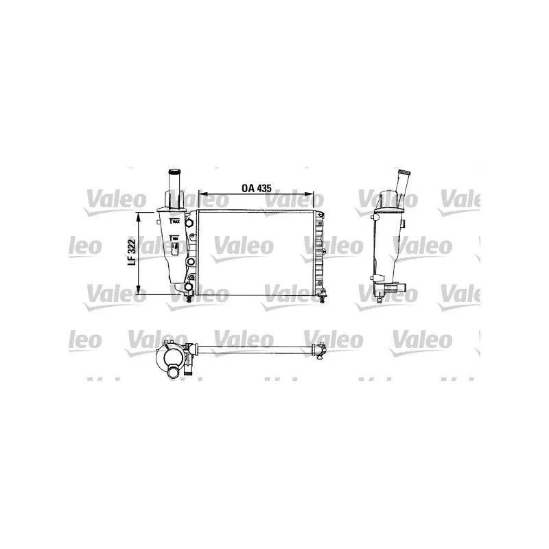 Radiateur, refroidissement du moteur VALEO 730976