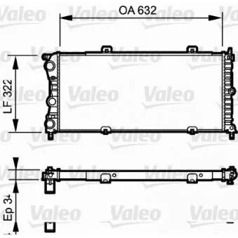 Radiateur, refroidissement du moteur VALEO 730981