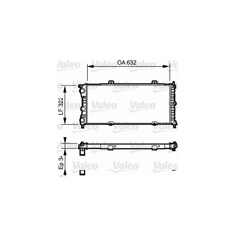 Radiateur, refroidissement du moteur VALEO 730981