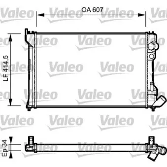Radiateur, refroidissement du moteur VALEO 730982