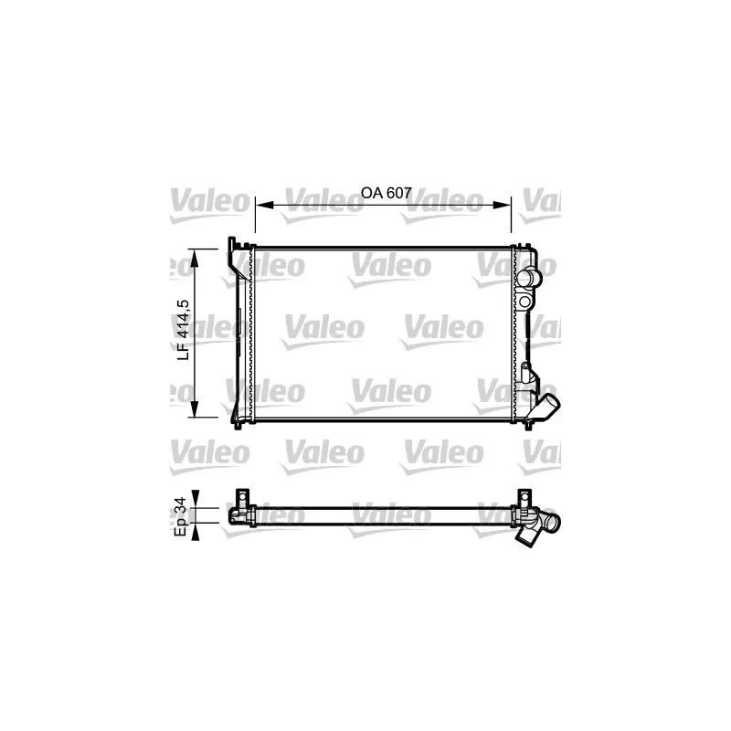 Radiateur, refroidissement du moteur VALEO 730982