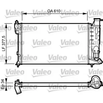 Radiateur, refroidissement du moteur VALEO 730983
