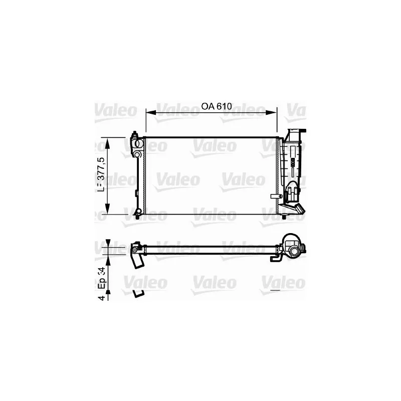 Radiateur, refroidissement du moteur VALEO 730984