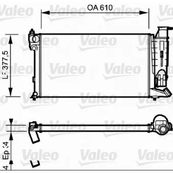 Radiateur, refroidissement du moteur VALEO 730985