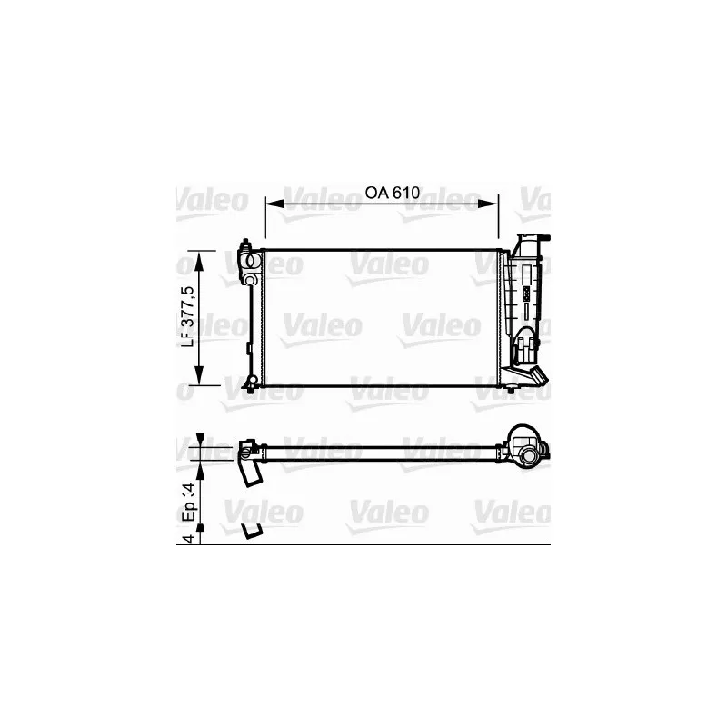 Radiateur, refroidissement du moteur VALEO 730985