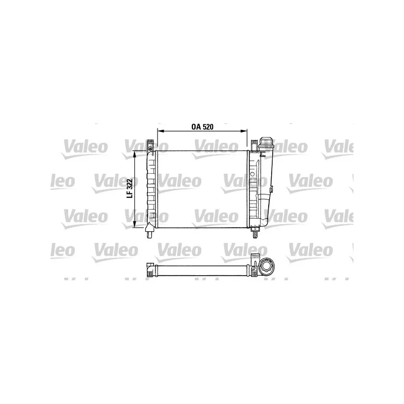 Radiateur, refroidissement du moteur VALEO 730991