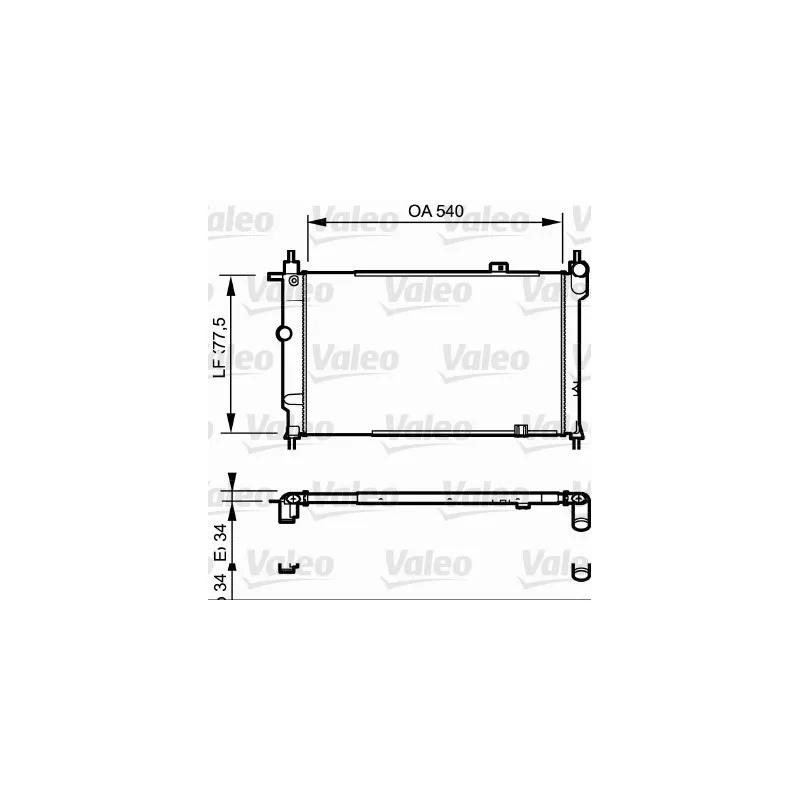 Radiateur, refroidissement du moteur VALEO 730993