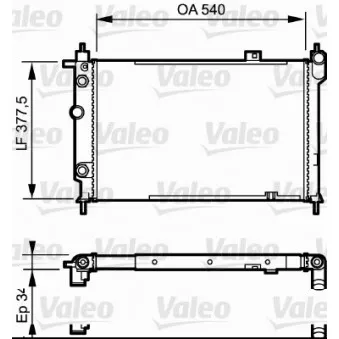 Radiateur, refroidissement du moteur VALEO 730994
