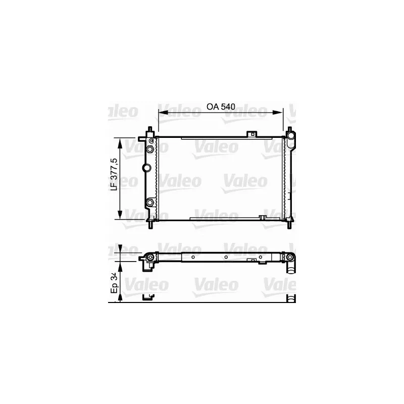 Radiateur, refroidissement du moteur VALEO 730994