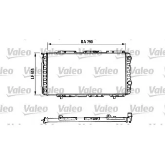 Radiateur, refroidissement du moteur VALEO 730997