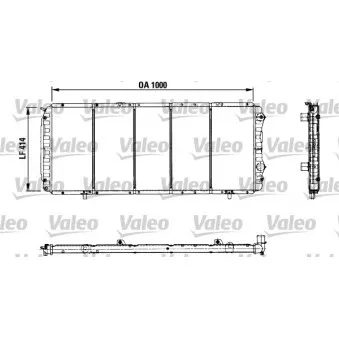 Radiateur, refroidissement du moteur VALEO 730999